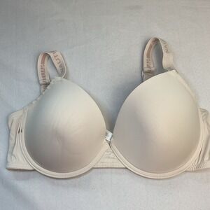 Nautica Intimates Beige Underwire Lightly Padded 38 D Bra Adjustable T Shirt Bra